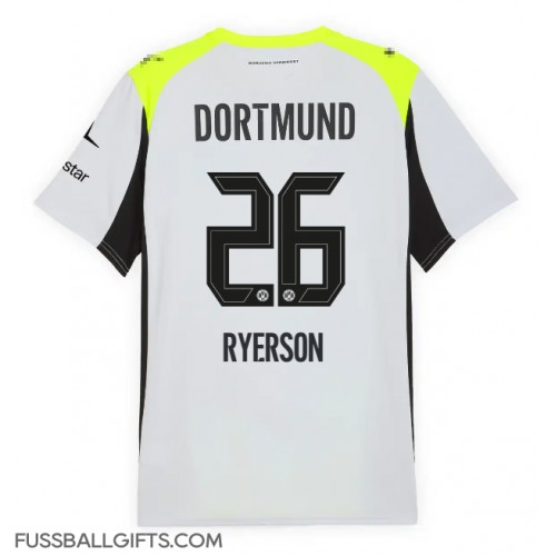 Borussia Dortmund Julian Ryerson #26 Fußballbekleidung Auswärtstrikot 2025-26 Kurzarm
